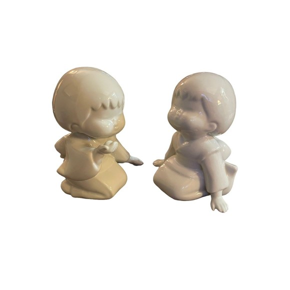 Toyo Japan ceramic sculptures of girls set of 2 - Picture 5 of 9